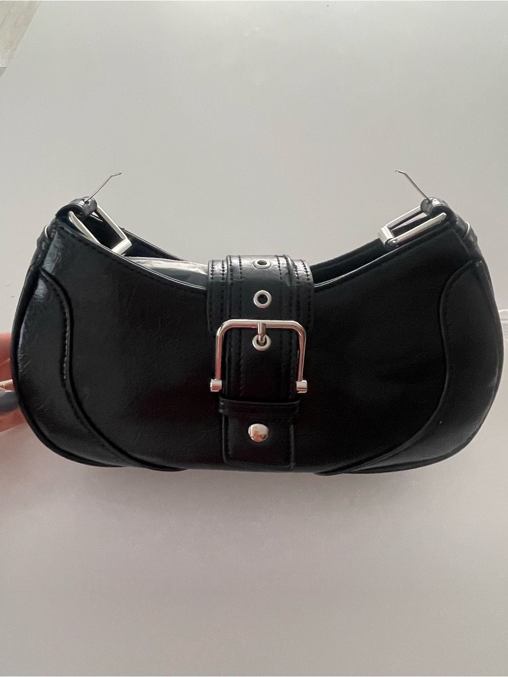 8 Other Reasons black faux leather shoulder bag New - Picture 4 of 9